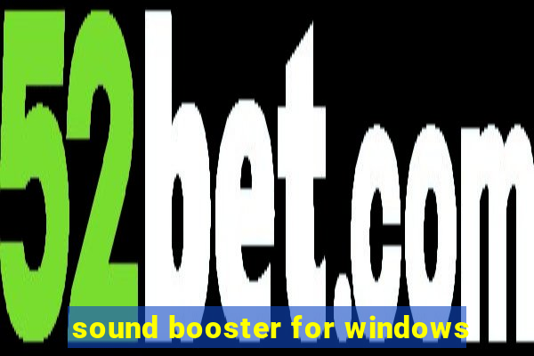 sound booster for windows